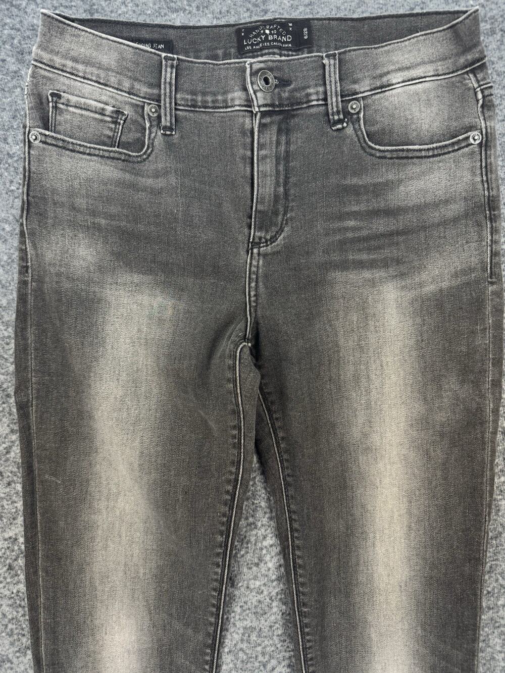 Lucky Brand Brooke Ankle Legging Skinny Jean 6/28 Distressed Stretch Denim 0365
